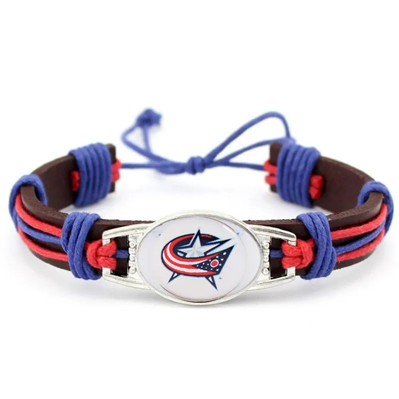 Hot NHL National Hockey League National Hockey League Leather Bracelet