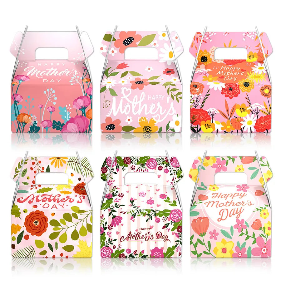 Mother'S Day Cartoon Style Pastoral Vocabulary Words/Name Multicolor Paper Party Gift Wrapping Supplies Party Supplies Gift Wrapping Supplies 1 Set