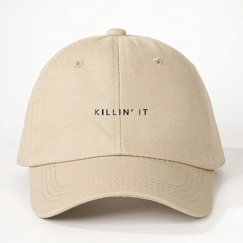Unisex Elegant Lady Letter Curved Eaves Baseball Cap