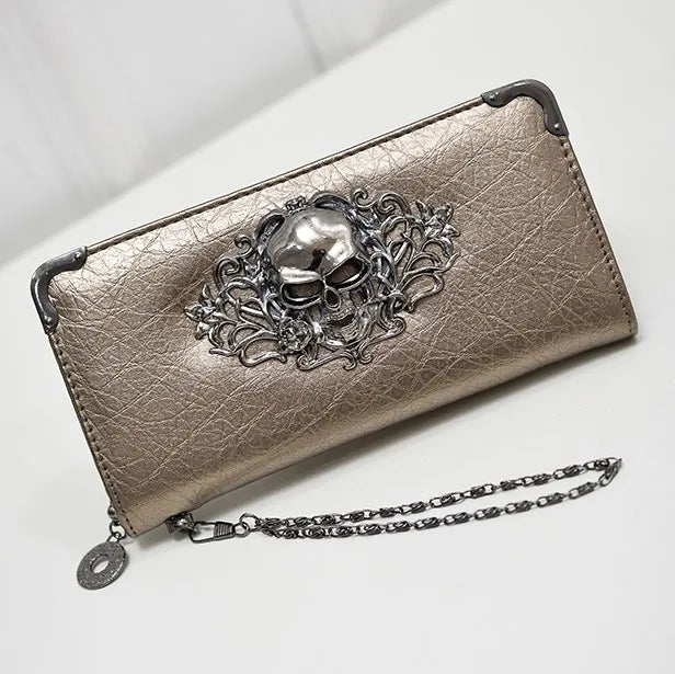 unisex small all seasons pu leather solid color punk square zipper clutch bag