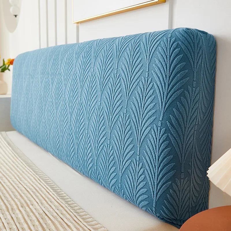 Simple Japanese Style Three-Dimensional Jacquard Headcover Full Covering Bedside Backrest Dust Cover Soft Covering Headcover