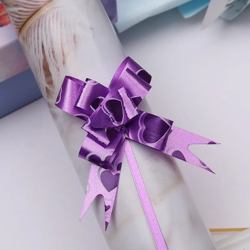Free Shipping 15# Trumpeter Flower Christmas Holiday Decoration Gift Packaging PP Plastic Flower Bow Ribbon