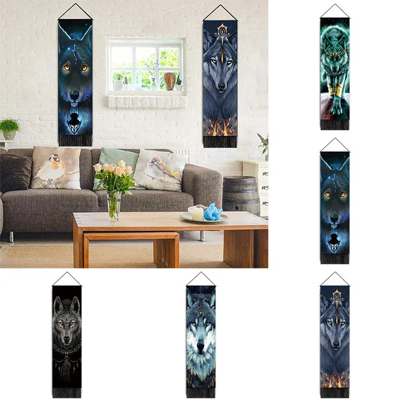 casual lion polyester tapestry artificial decorations