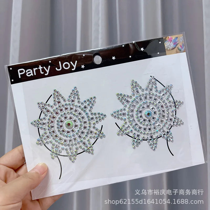 Halloween face stickers chest stickers body tattoo stickers resin acrylic Diamond stickers   tattoo stickers wholesale