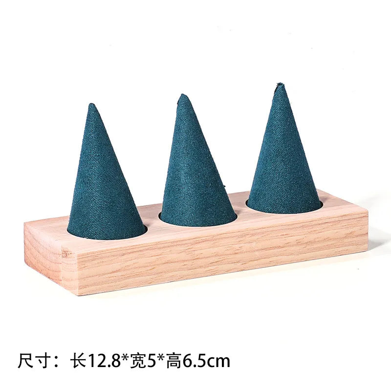 1 Piece solid wood Flannel Cute Modern Style Geometric Jewelry Display