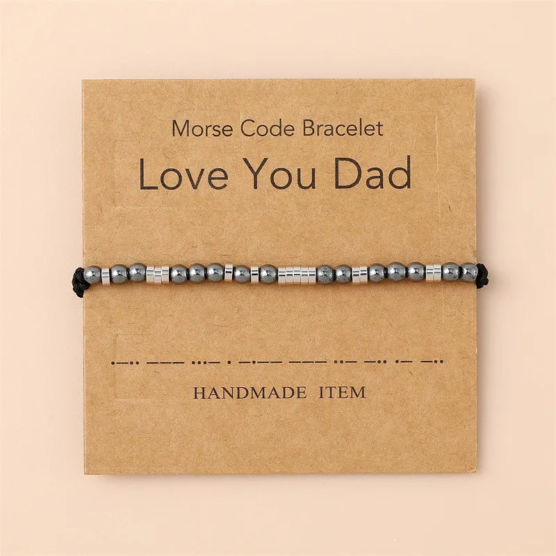 Casual Simple Style Geometric 304 Stainless Steel rope Hematite Wholesale Bracelets