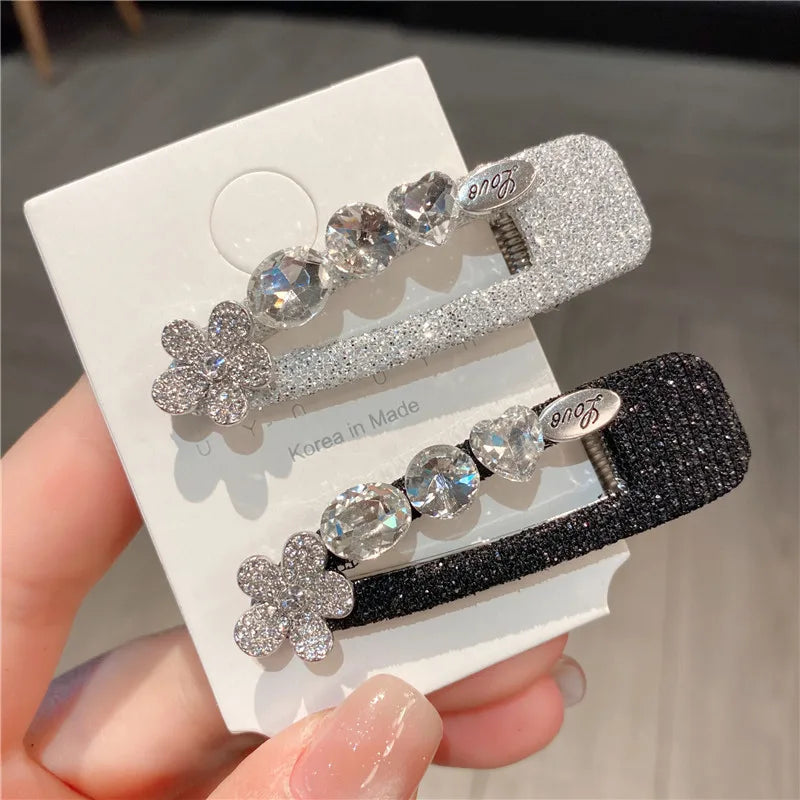 Silver Minimalist New English Alphabet Hair Clips Sweet Cool Style Bangs Washing Face Side Clips Super Fairy Tale Hair Cards