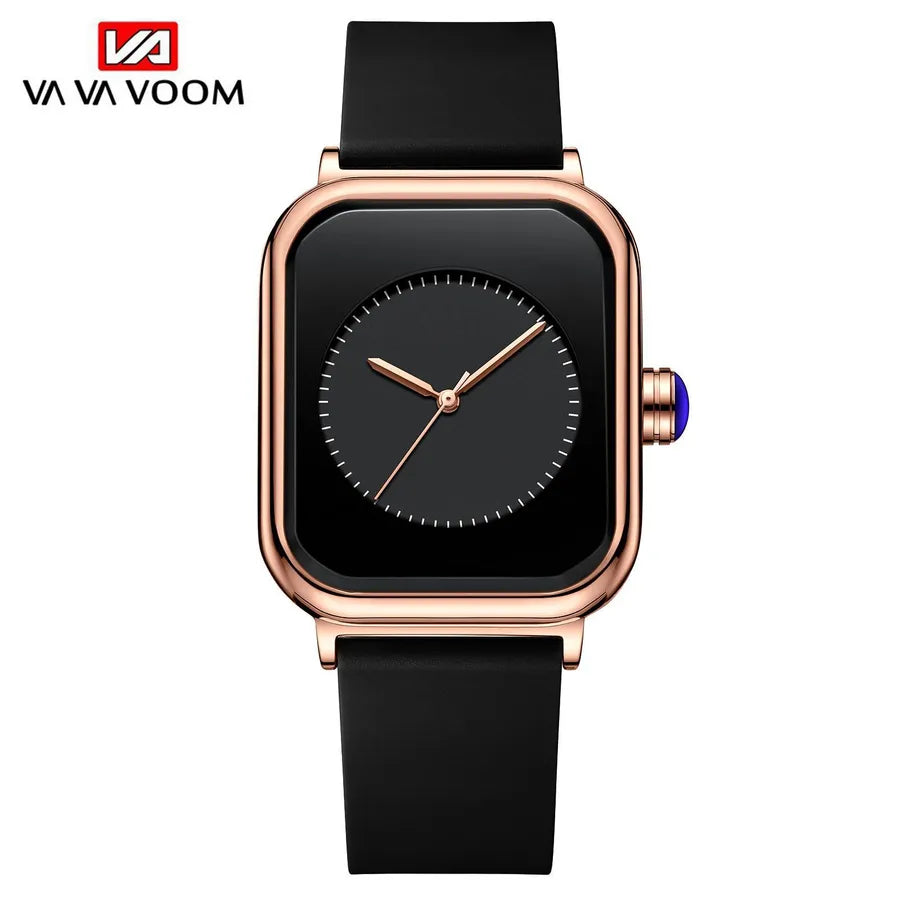 fashion square buckle quartz women's watches