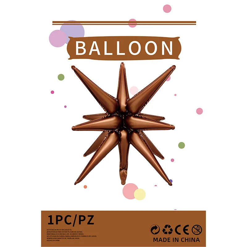 Casual Explosion Star Aluminum Film Party Festival Balloons