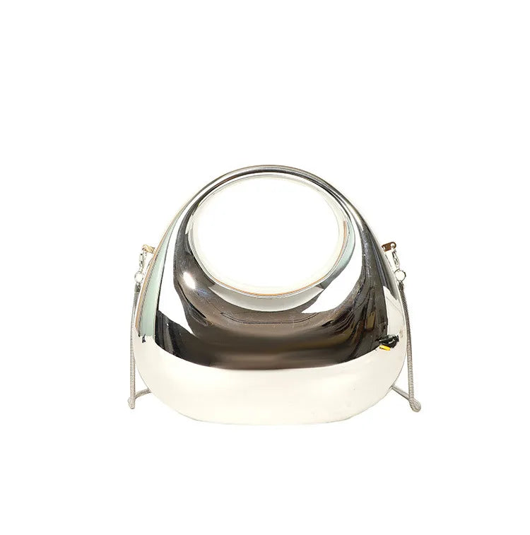 Women's Arylic Gradient Color Solid Color Streetwear Dumpling Shape Magnetic Buckle Evening Bag