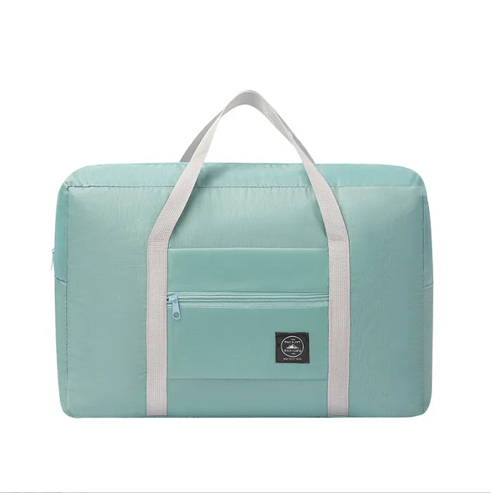 fashion flamingo solid color nylon travel bags