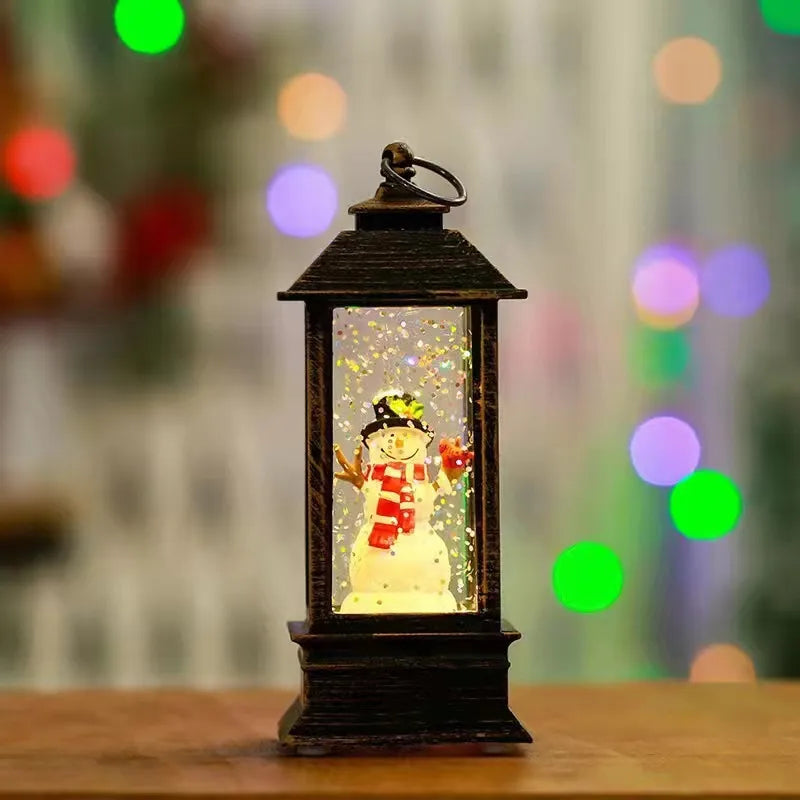 Christmas Cartoon Style Cute Santa Claus Snowman Plastic Indoor Party Festival Ornaments