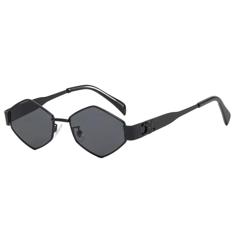 Casual Basic Solid Color Pc Polygon Full Frame Women's Sunglasses