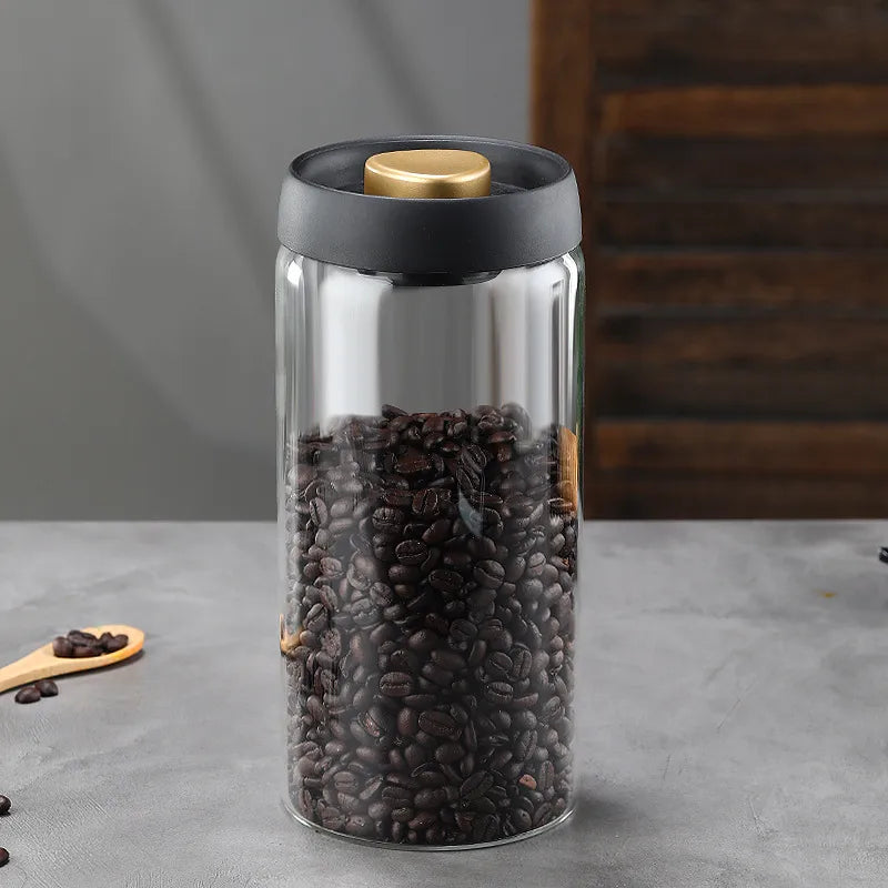 Simple Style Solid Color Glass Storage Container Box
