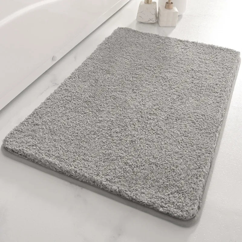 Cake velvet solid color bedroom living room carpet light luxury home entrance floor mat bathroom thickened absorbent non-slip floor mat