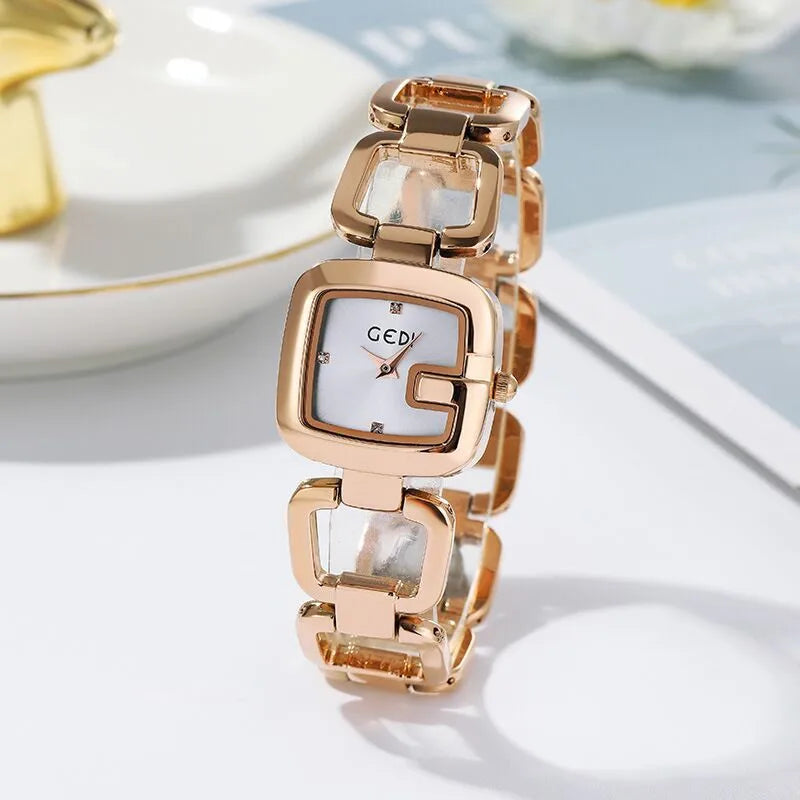 Vintage Style Classic Style Geometric Jewelry Buckle Quartz Watch Women's Watches
