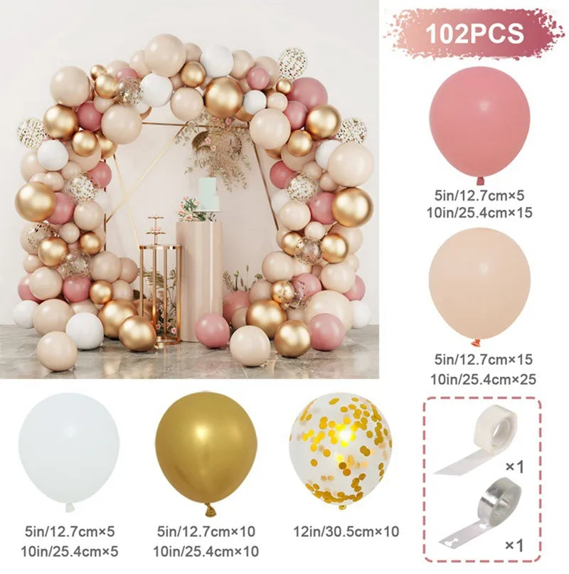 10 Series Birthday Party Decoration Balloon Suit Balloon Chain Arch Wedding Wedding Room Scene Arrangement