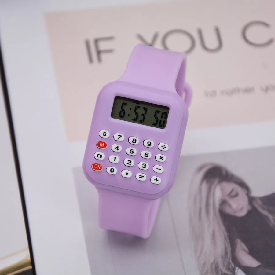 New Children's Watch Student Party Watch Electronic Calculator Watch Date Calculator Digital Multifunctional Electronic Watch