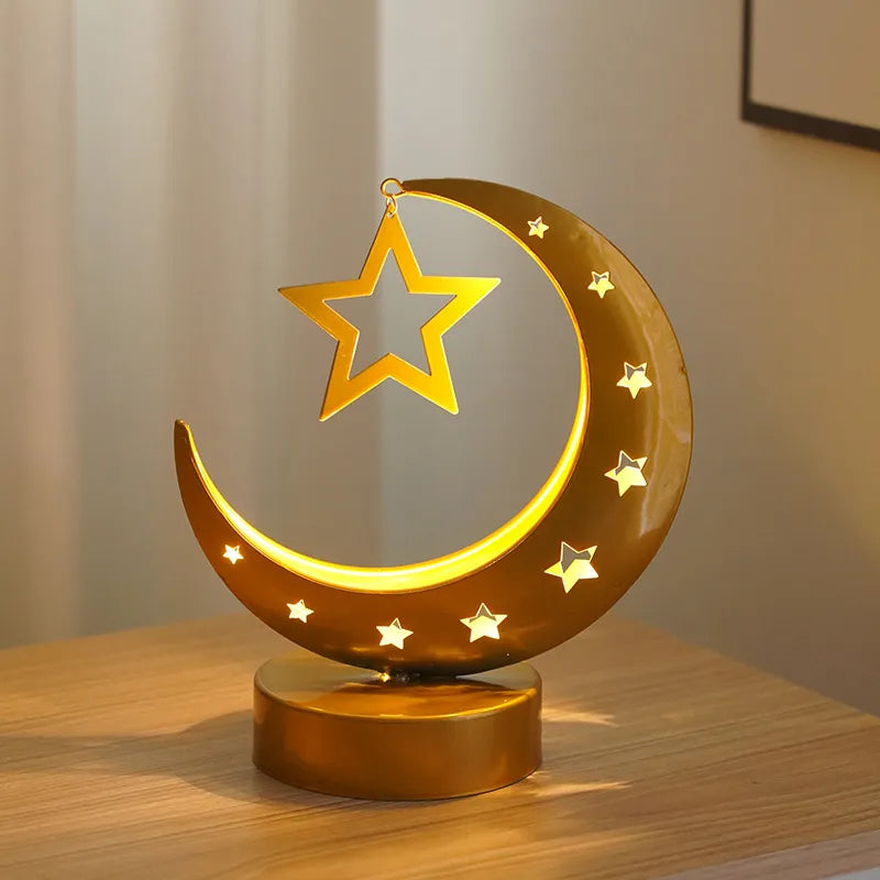 Casual Romantic Simple Style Moon 304 Stainless Steel Indoor Graduation Party Night Lights Led Lights Night Lights