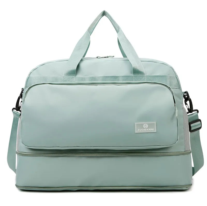 Short-distance travel bag business travel cover trolley clothing luggage bag men's and women's large capacity portable boarding bag fitness yoga bag