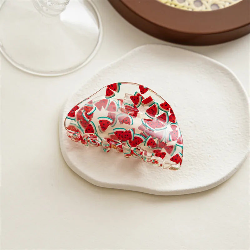 Elegant Lady  Women's Geometric Fruit Acrylic Headwear