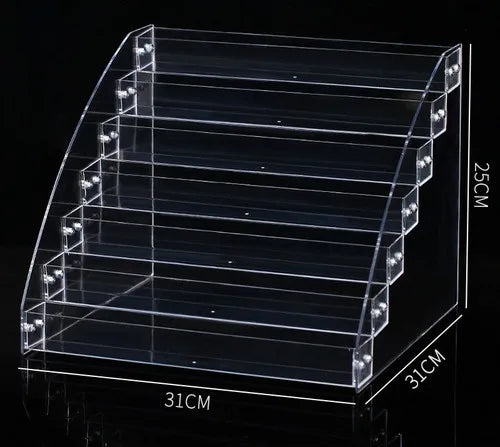 simple style trapezoid plastic metal jewelry display