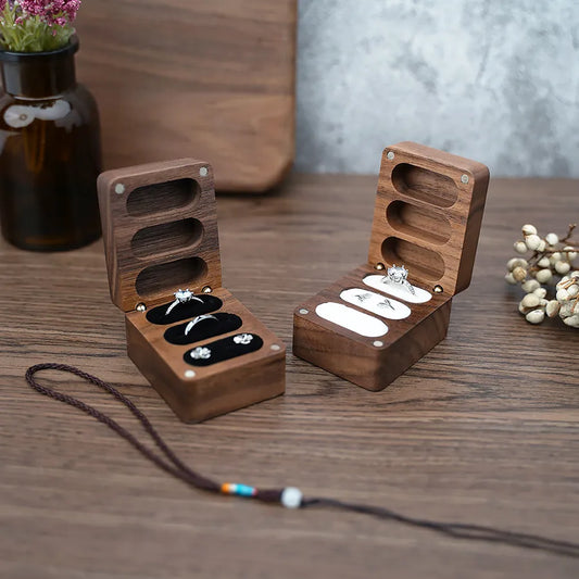 1 Piece Wood Retro Casual Daily Solid Color Jewelry Boxes