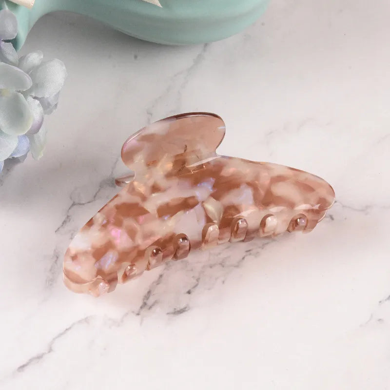 New Style Large Size Acetate Shark Clamp Hair Clip Women Luxury Fashion Hair Accessories Hair Claw For Thick Hair Tail