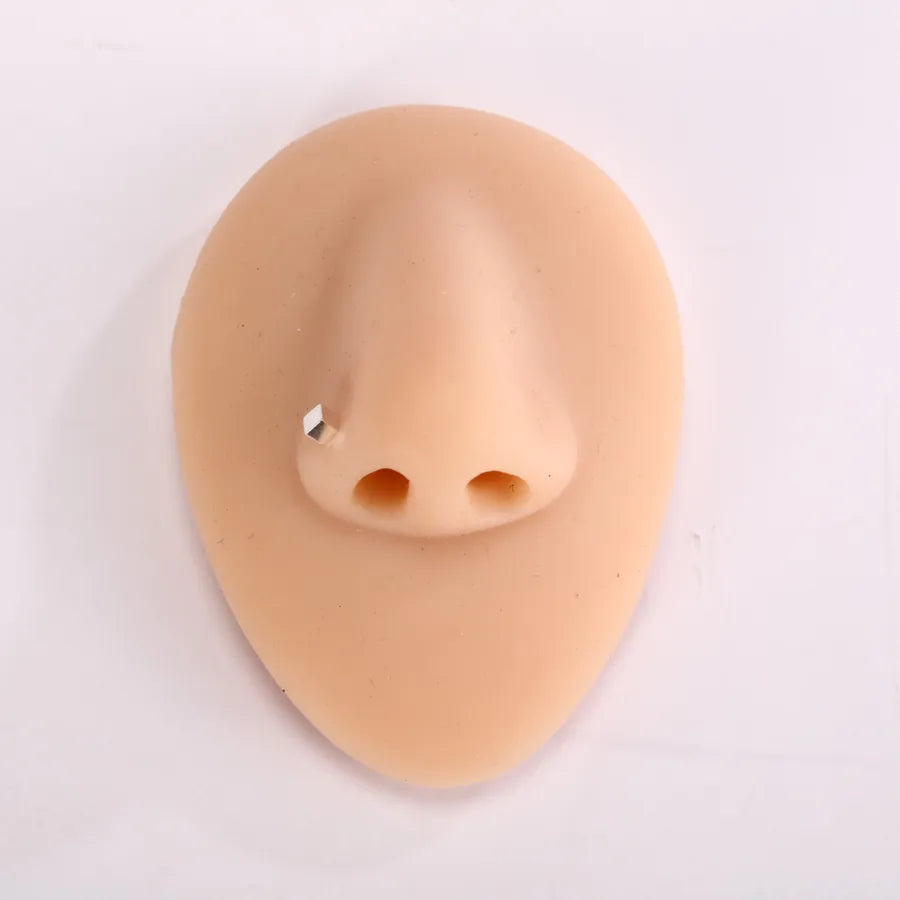 silicone simulation fake ear facial features teaching practice props nose mouth navel stud ring accessories display stand model