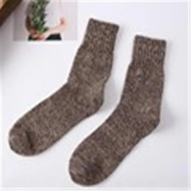 Autumn and winter men's socks men's parallel rabbit fur socks Japanese and Korean College casual men's socks [a generation]]