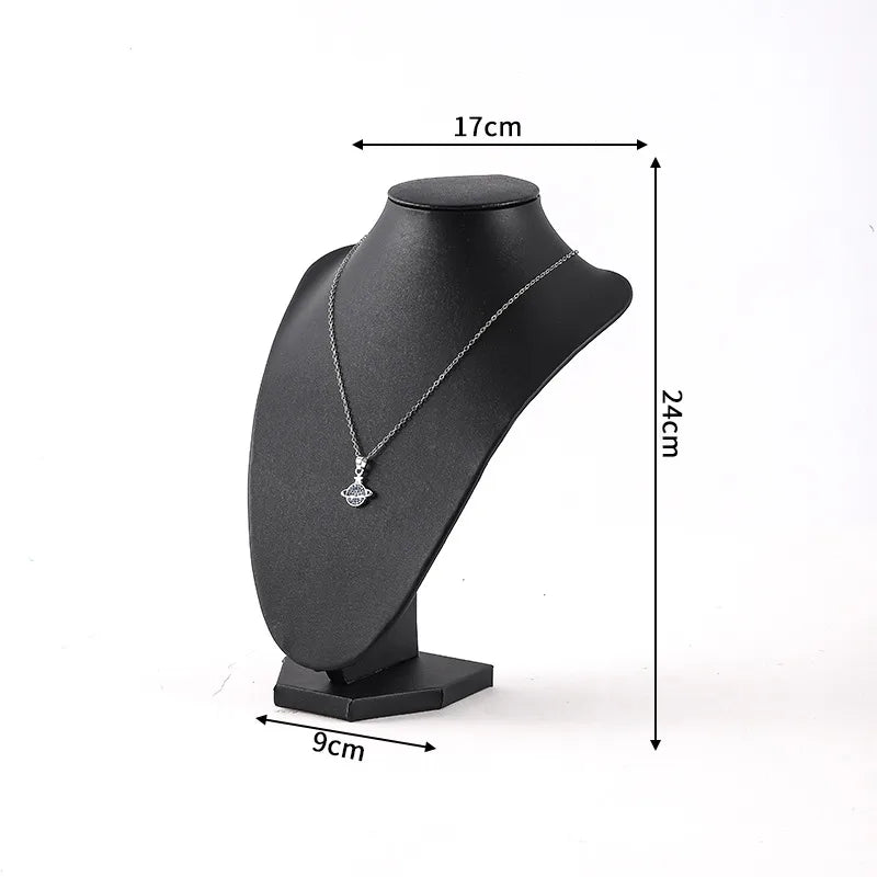 1 Piece PU velvet Classic Style Solid Color Jewelry Display Bust
