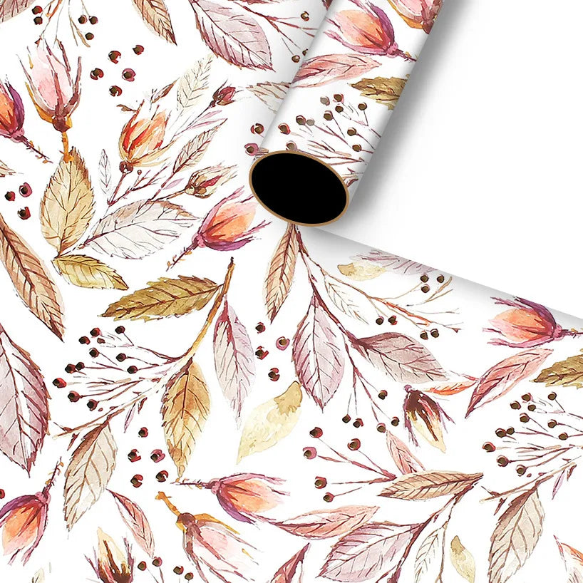 Christmas Casual Leaves Deer coated paper Party Gift Wrapping Supplies Gift Wrapping Supplies