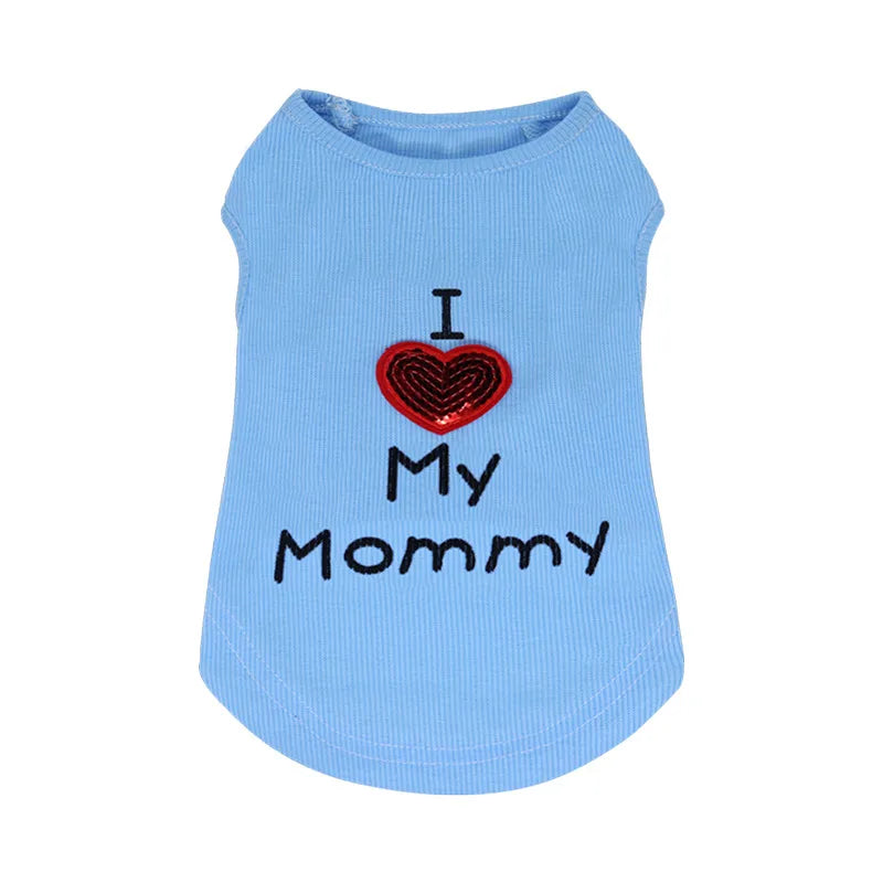 Casual Thread Letter Pet Clothing