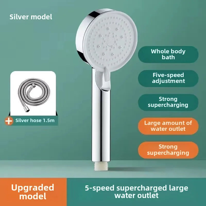 Pressurized Shower Head Shower Set Wholesale Black Samurai Home Bath Handheld Shower Head Bathroom Bracket