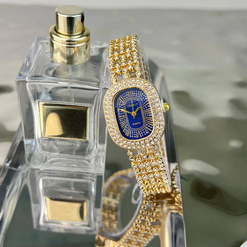 Simple Style Geometric Jewelry Buckle Quartz Women's Watches