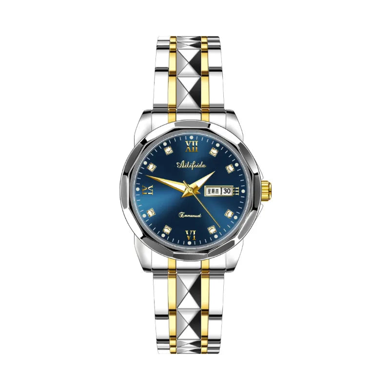 Avery Feida Steel Band Quartz Watch Ladies Shake Voice Live Explosions Wholesale Waterproof Luminous Ultra-thin Double Butterfly Buckle