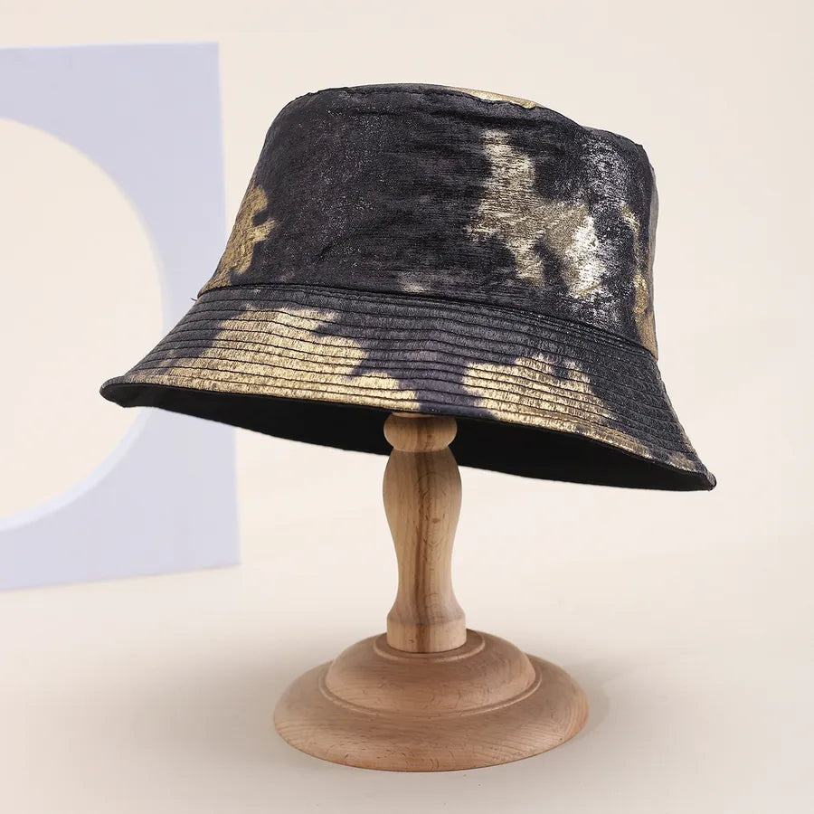 Women's Men's Chinoiserie Casual Commute Tie Dye Wide Eaves Bucket Hat