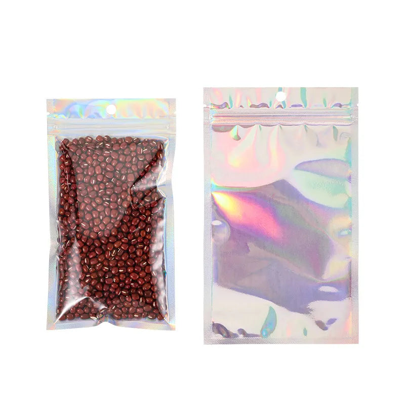 fashion solid color plastic food packaging bag