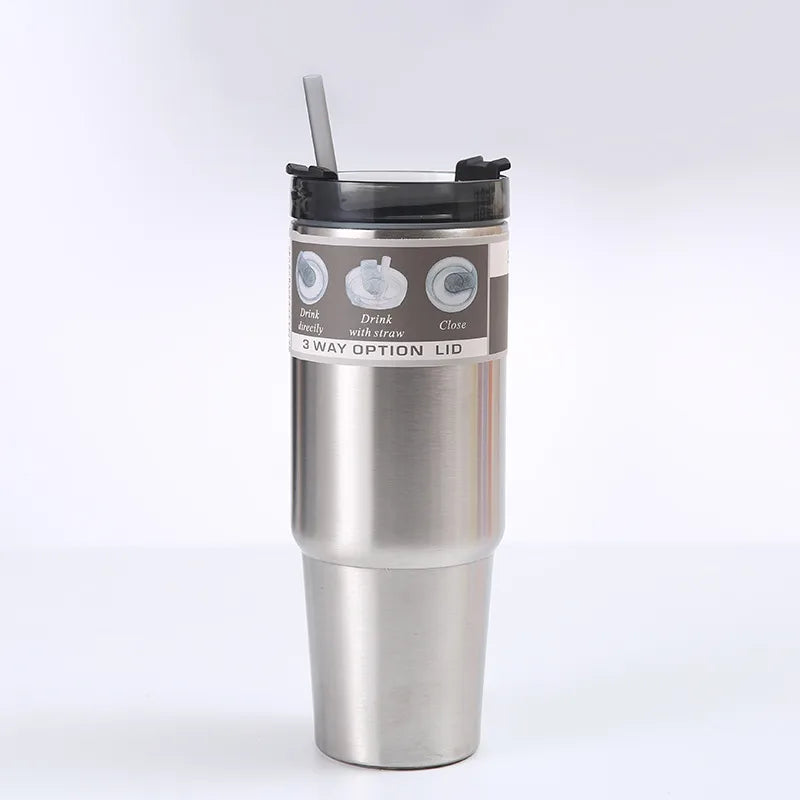 casual solid color stainless steel water bottles 1 piece