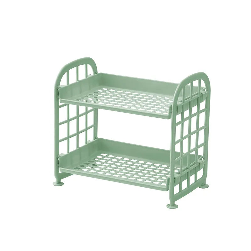 Solid Color Plastic Casual Bathroom Racks Kitchen Racks