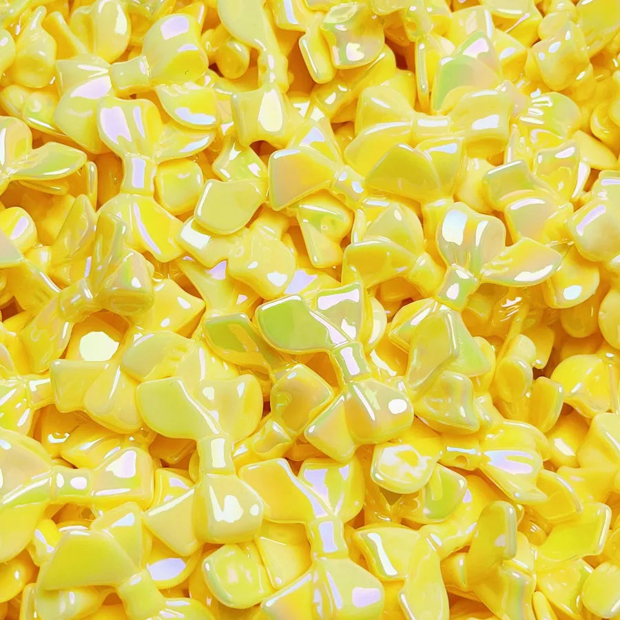 10 PCS/Package Plastic Resin Bow Knot Beads