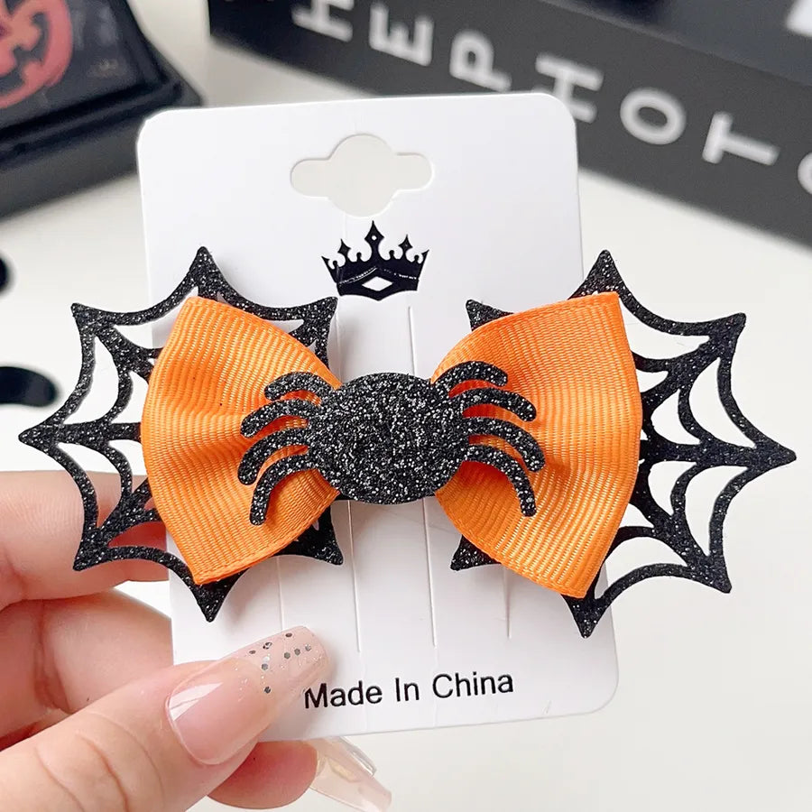 New Arrival Halloween Ornaments Creative Funny Pumpkin Ghost Bat Side Clip Top Clip Festival Atmosphere Hair Accessories