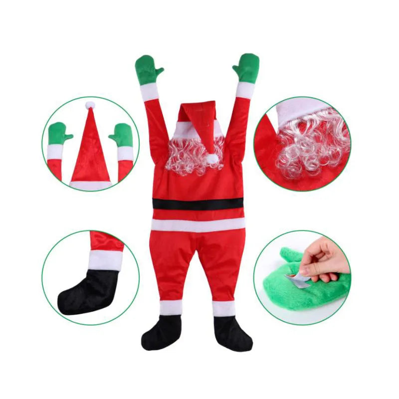 Christmas Casual Santa Claus Party Decorative Props Decorations Hanging Ornaments