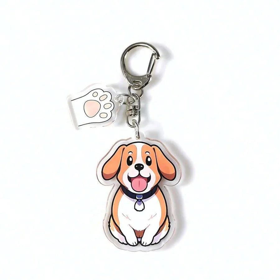 Cute Animal Arylic Keychain
