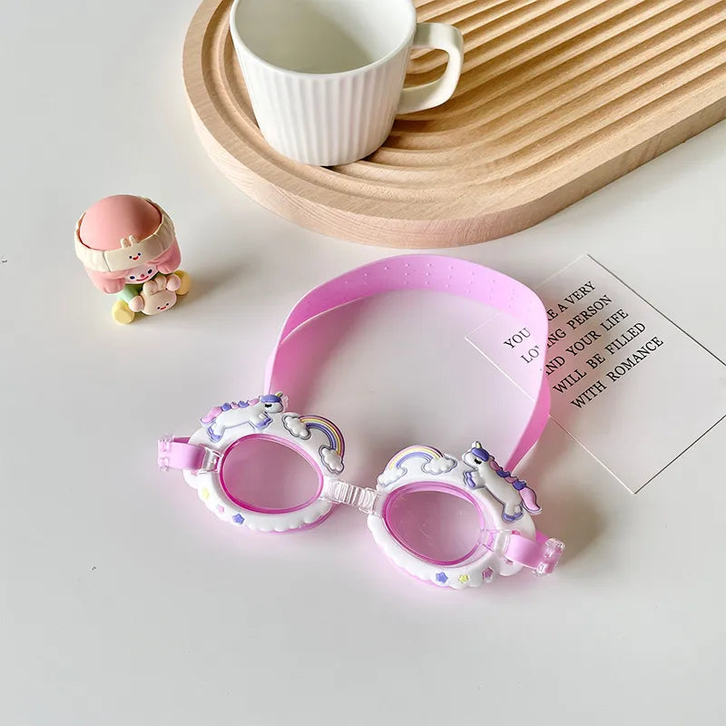 Cute Animal Cartoon Plastic Kid'S Swimming Goggles Glasses