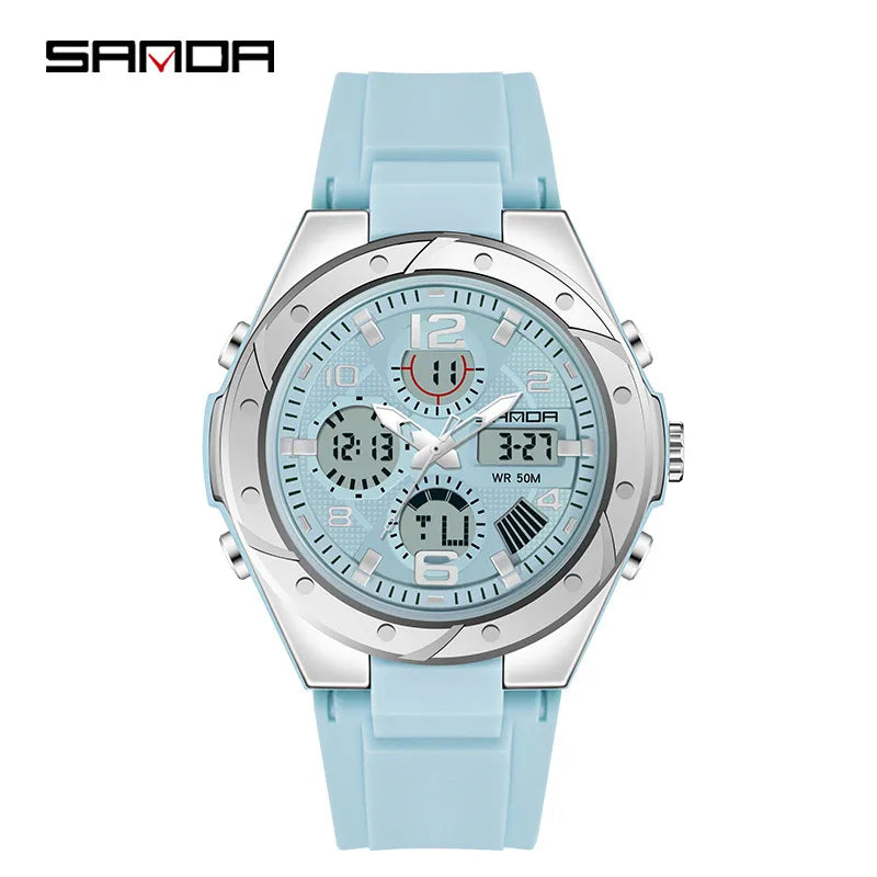 modern style solid color electronic men's watches