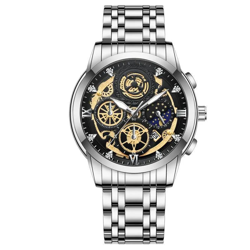 business star double side snaps quartz men's watches