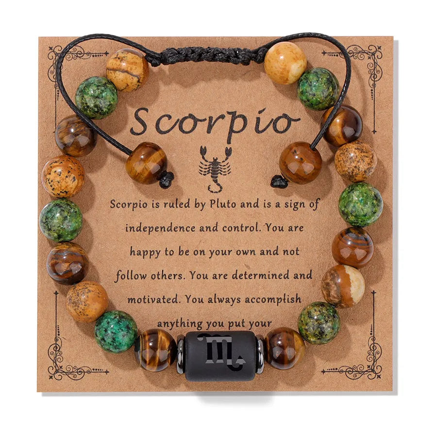 Simple Style Constellation natural stone Bracelets In Bulk