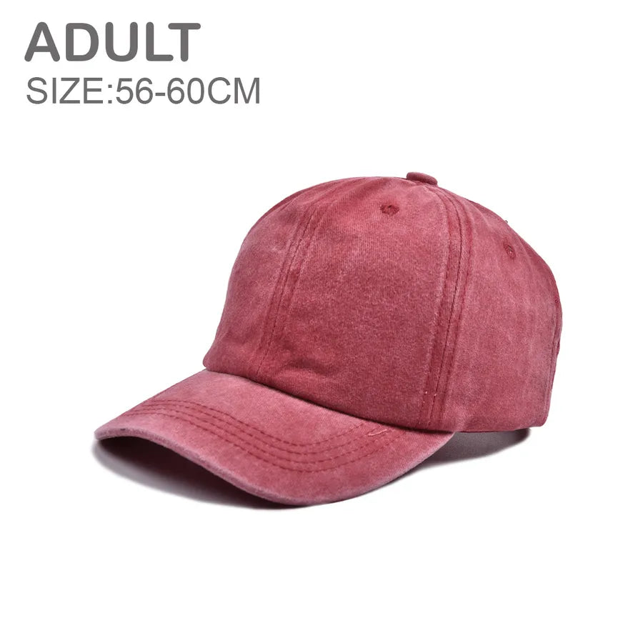 Children Unisex Streetwear Solid Color Baseball Cap