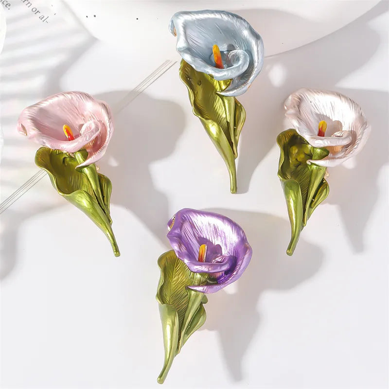 Elegant Romantic Simple Style Flower Alloy Women's Brooches